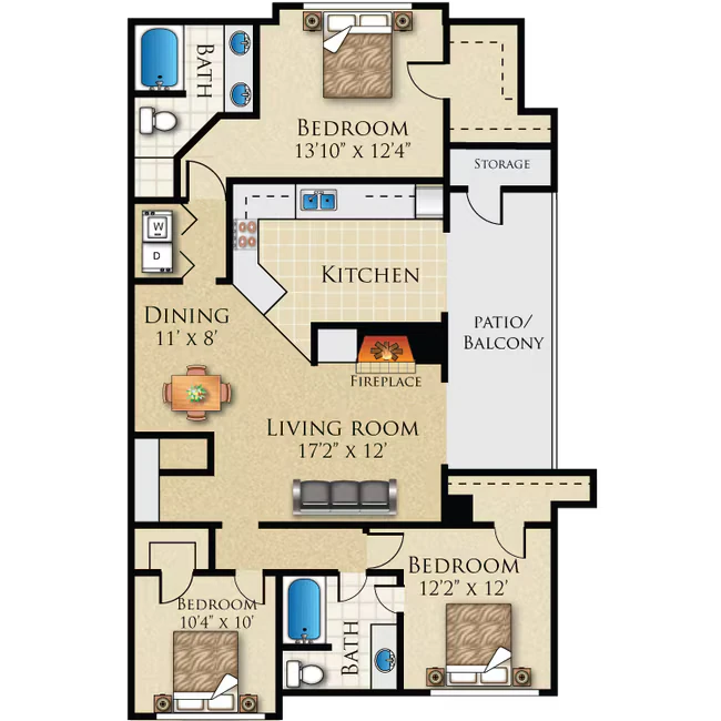 Plan C-1 3038 floor plan
